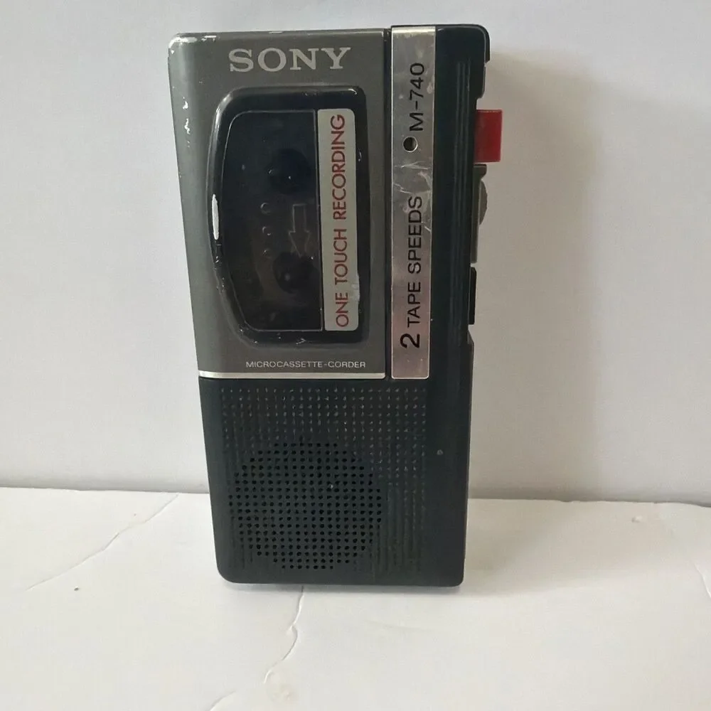 Sony M-740 MicroCassette Recorder One Touch Recording - For Parts Only